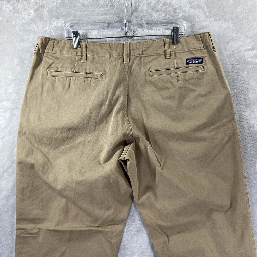 Patagonia Pants men's 40x30 Four Canyons Twill Chino Organic Cotton Brown Hiking - Picture 15 of 16
